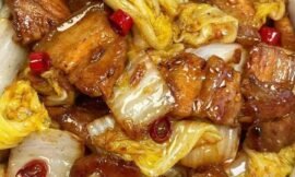 Braised Pork Belly with Napa Cabbage